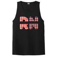 Buffalo Plaid Nurse Print PosiCharge Competitor Tank