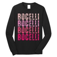 Bocelli Personalized Name I Love Bocelli Vintage Long Sleeve Shirt