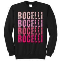 Bocelli Personalized Name I Love Bocelli Vintage Sweatshirt