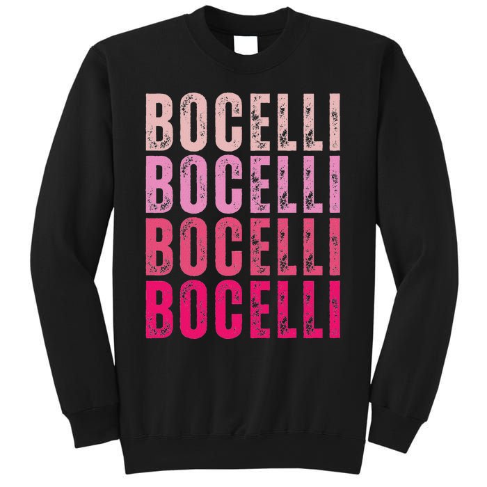 Bocelli Personalized Name I Love Bocelli Vintage Sweatshirt