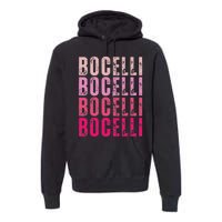 Bocelli Personalized Name I Love Bocelli Vintage Premium Hoodie