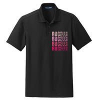 Bocelli Personalized Name I Love Bocelli Vintage Dry Zone Grid Polo