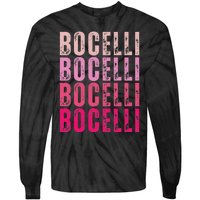 Bocelli Personalized Name I Love Bocelli Vintage Tie-Dye Long Sleeve Shirt