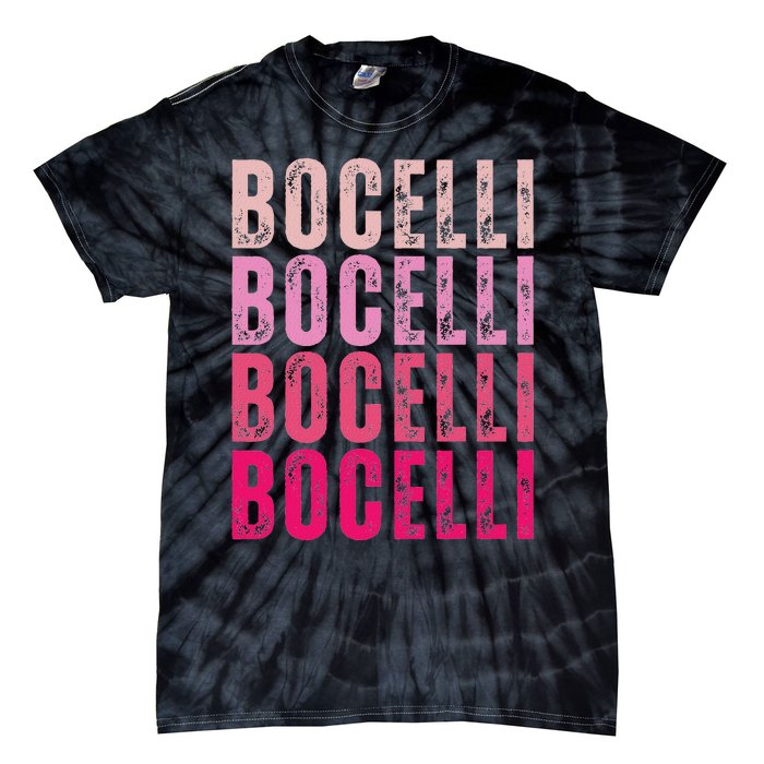 Bocelli Personalized Name I Love Bocelli Vintage Tie-Dye T-Shirt