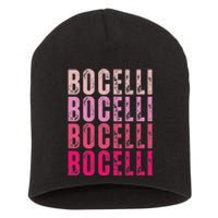 Bocelli Personalized Name I Love Bocelli Vintage Short Acrylic Beanie