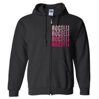 Bocelli Personalized Name I Love Bocelli Vintage Full Zip Hoodie