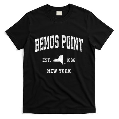 Bemus Point New York Ny Vintage Athletic Sports T-Shirt