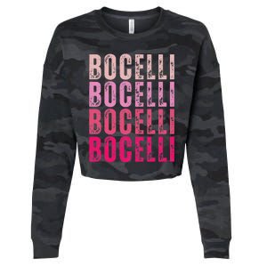 Bocelli Personalized Name I Love Bocelli Cropped Pullover Crew