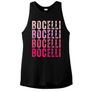 Bocelli Personalized Name I Love Bocelli Ladies PosiCharge Tri-Blend Wicking Tank