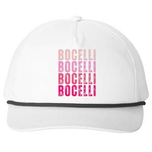 Bocelli Personalized Name I Love Bocelli Snapback Five-Panel Rope Hat