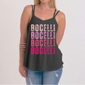 Bocelli Personalized Name I Love Bocelli Women's Strappy Tank