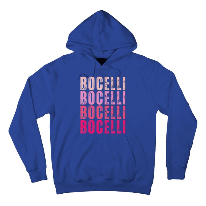 Bocelli Personalized Name I Love Bocelli Hoodie