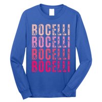 Bocelli Personalized Name I Love Bocelli Long Sleeve Shirt