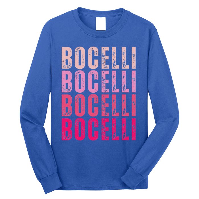 Bocelli Personalized Name I Love Bocelli Long Sleeve Shirt