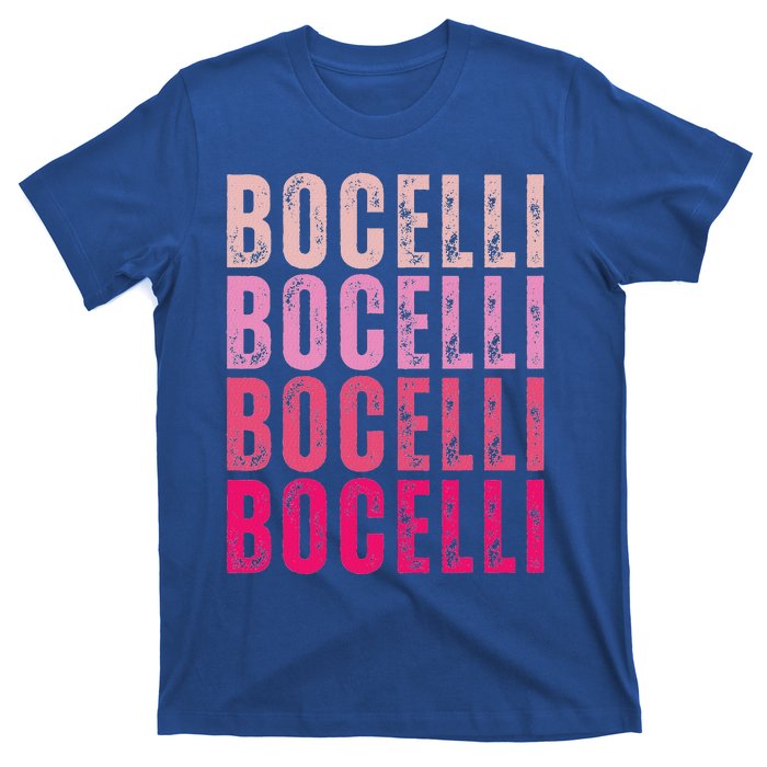 Bocelli Personalized Name I Love Bocelli T-Shirt