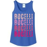 Bocelli Personalized Name I Love Bocelli Ladies Essential Tank