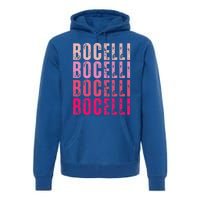 Bocelli Personalized Name I Love Bocelli Premium Hoodie