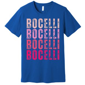 Bocelli Personalized Name I Love Bocelli Premium T-Shirt