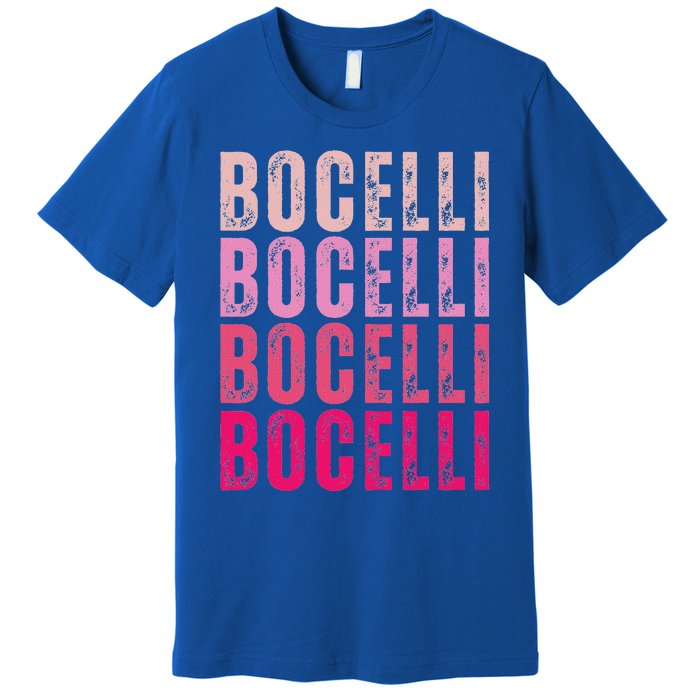 Bocelli Personalized Name I Love Bocelli Premium T-Shirt