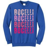 Bocelli Personalized Name I Love Bocelli Tall Sweatshirt