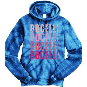 Bocelli Personalized Name I Love Bocelli Tie Dye Hoodie