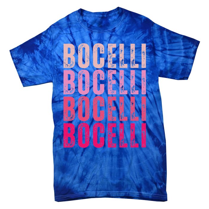 Bocelli Personalized Name I Love Bocelli Tie-Dye T-Shirt