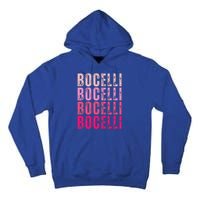 Bocelli Personalized Name I Love Bocelli Tall Hoodie