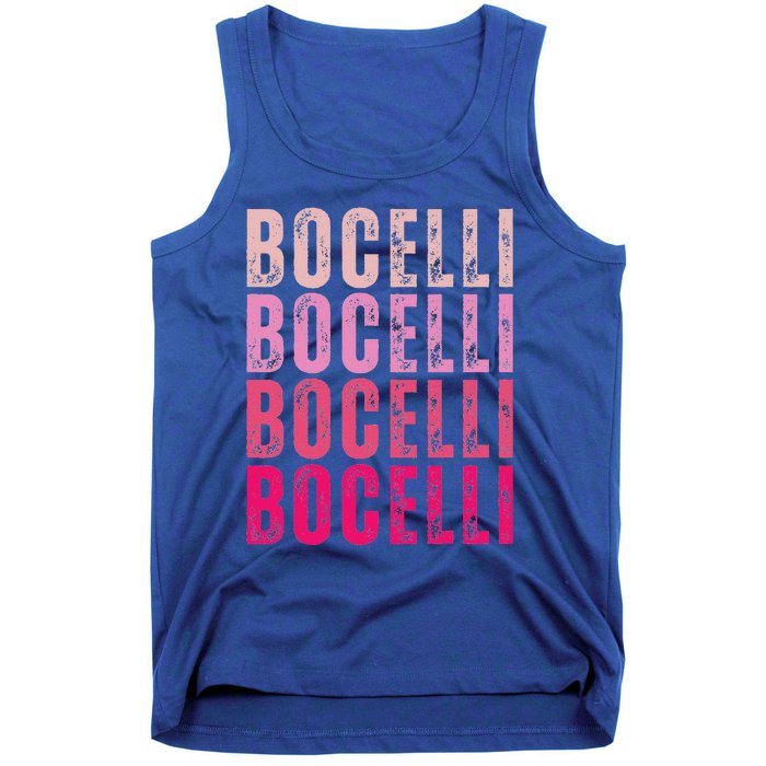 Bocelli Personalized Name I Love Bocelli Tank Top