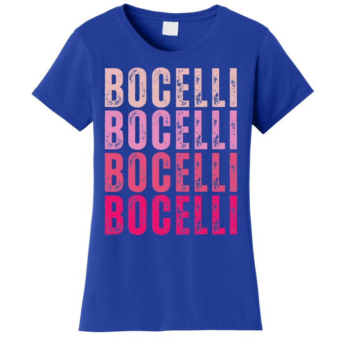 Bocelli Personalized Name I Love Bocelli Women's T-Shirt