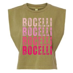 Bocelli Personalized Name I Love Bocelli Garment-Dyed Women's Muscle Tee