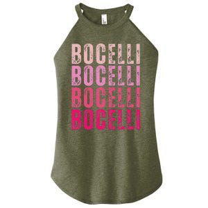 Bocelli Personalized Name I Love Bocelli Women's Perfect Tri Rocker Tank