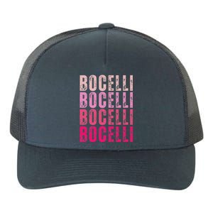 Bocelli Personalized Name I Love Bocelli Yupoong Adult 5-Panel Trucker Hat