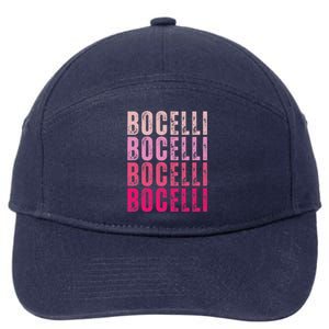 Bocelli Personalized Name I Love Bocelli 7-Panel Snapback Hat