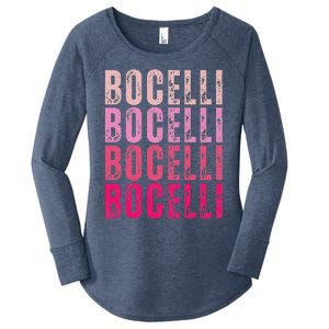 Bocelli Personalized Name I Love Bocelli Women's Perfect Tri Tunic Long Sleeve Shirt