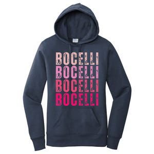 Bocelli Personalized Name I Love Bocelli Women's Pullover Hoodie