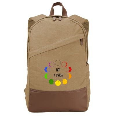 Bi Pride Not A Phase Bisexual Cotton Canvas Backpack