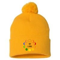 Bi Pride Not A Phase Bisexual Pom Pom 12in Knit Beanie