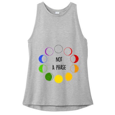 Bi Pride Not A Phase Bisexual Ladies PosiCharge Tri-Blend Wicking Tank