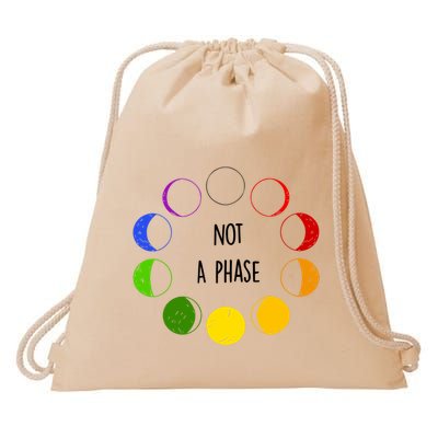Bi Pride Not A Phase Bisexual Drawstring Bag