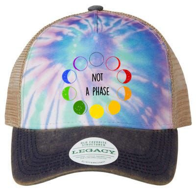 Bi Pride Not A Phase Bisexual Legacy Tie Dye Trucker Hat