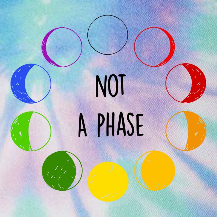 Bi Pride Not A Phase Bisexual Legacy Tie Dye Trucker Hat