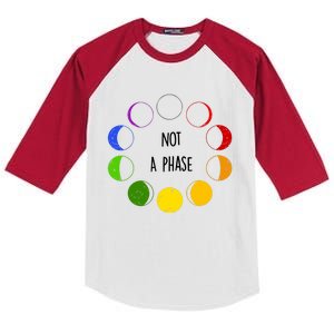 Bi Pride Not A Phase Bisexual Kids Colorblock Raglan Jersey