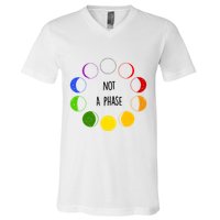 Bi Pride Not A Phase Bisexual V-Neck T-Shirt