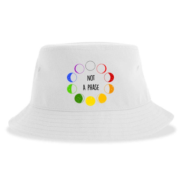 Bi Pride Not A Phase Bisexual Sustainable Bucket Hat