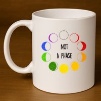 Bi Pride Not A Phase Bisexual 11oz C Handle Ceramic Mug