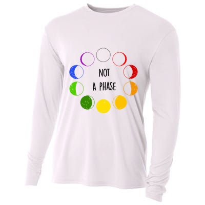 Bi Pride Not A Phase Bisexual Cooling Performance Long Sleeve Crew
