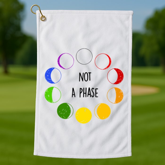 Bi Pride Not A Phase Bisexual Golf Towel