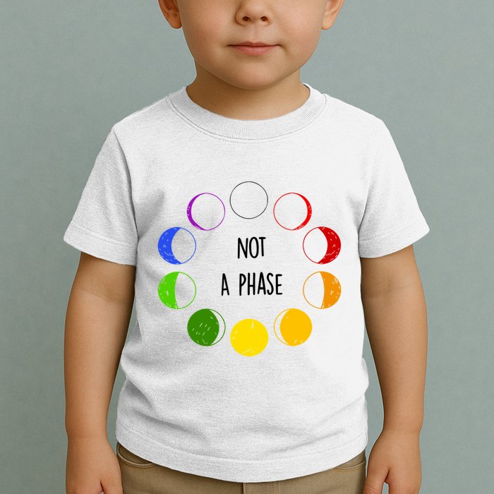 Bi Pride Not A Phase Bisexual Toddler T-Shirt