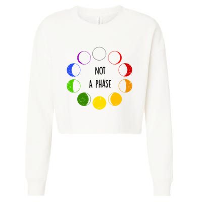 Bi Pride Not A Phase Bisexual Cropped Pullover Crew
