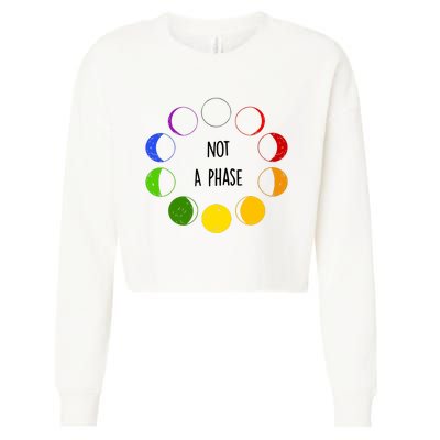 Bi Pride Not A Phase Bisexual Cropped Pullover Crew